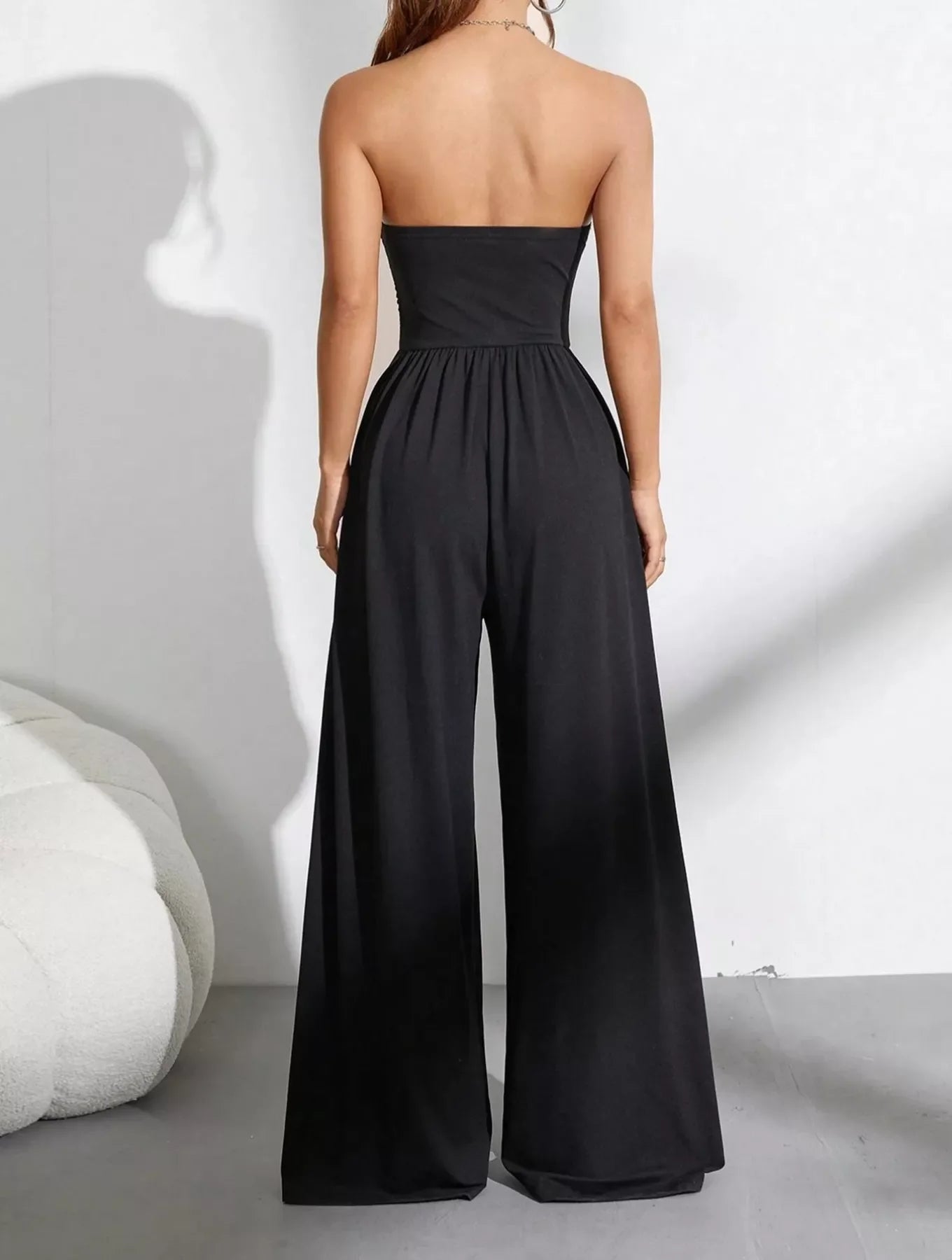 Effortless Chic Tube Top Wide Leg Jumpsuit New Era Fashion LLc