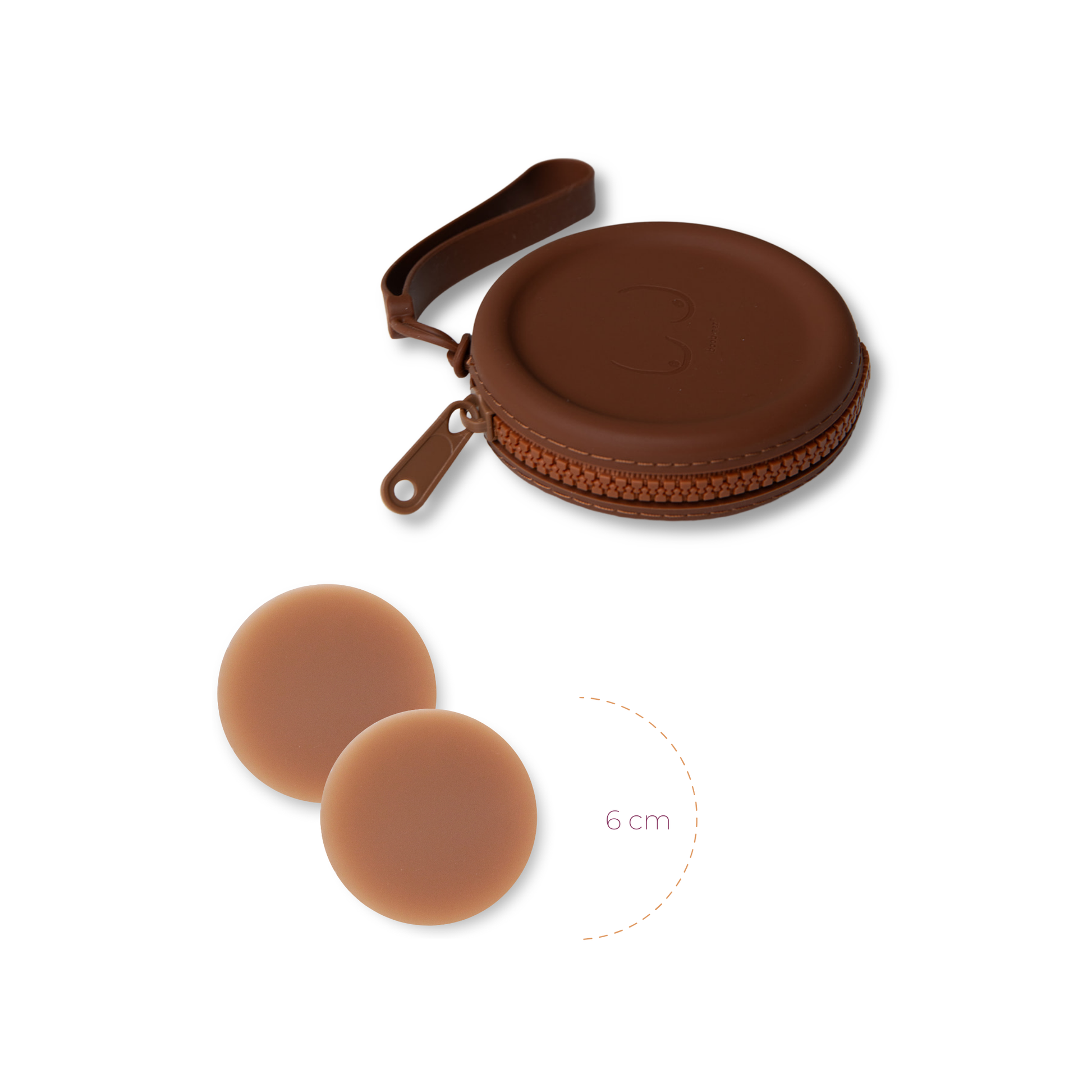 Deluxe Duo in Dark Nude Boob-eez