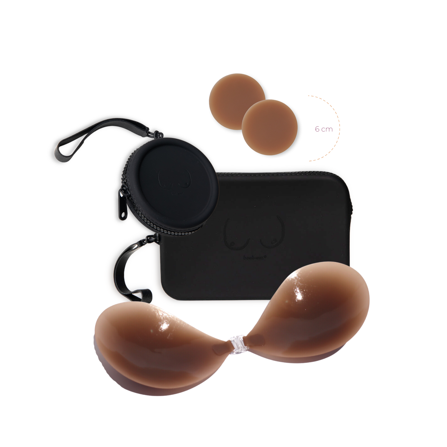 Black Basics Bundle in Dark Nude Boob-eez