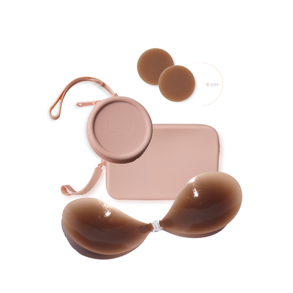 Pink Basics Bundle in Dark Nude Boob-eez
