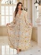Fashion Personalized Cotton Printed Beach Dress Women Grayceful LLC