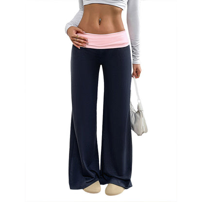 Women’s Wide-Leg Patchwork Pants FitiqueFit