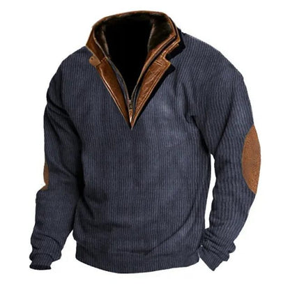 Warm And Loose Outdoor Breathable Stand Collar Men's Sweater Grayceful LLC
