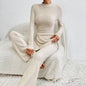 Women’s Ribbed V‑Neck Top & Pants Set FitiqueFit