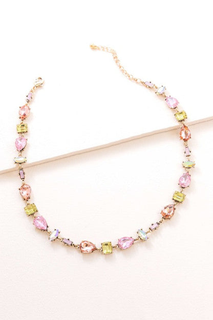 Iridescent Flare Necklace | Pink Lemonade Shop Style & More | Fresh Looks, Everyday Deals & Free Shipping