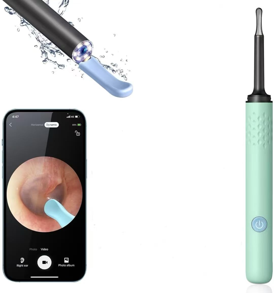 Ear Wax Removal Ear Cleaner with Camera Ear Camera Otoscope with Light Ear Cleaning Kit New Era Fashion LLc