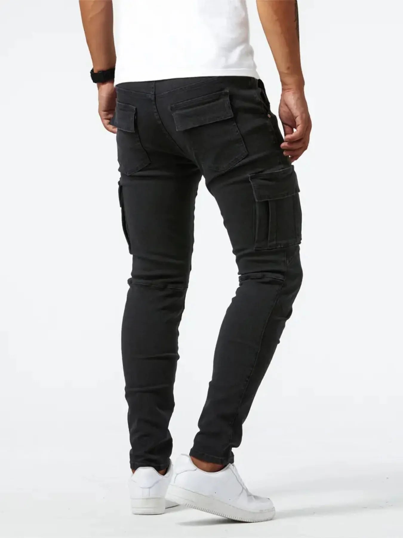 Men's Plus Size Skinny Cargo Jeans New Era Fashion LLc