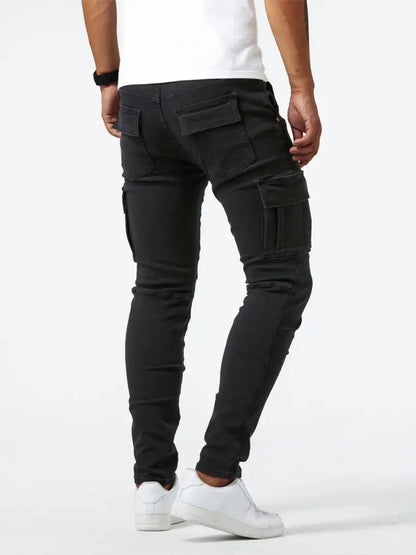 Men's Plus Size Skinny Cargo Jeans New Era Fashion LLc
