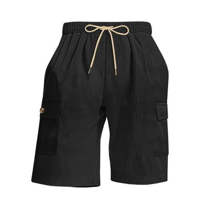 Mens Corduroy Multi-Pocket Shorts For Sports SnagBag