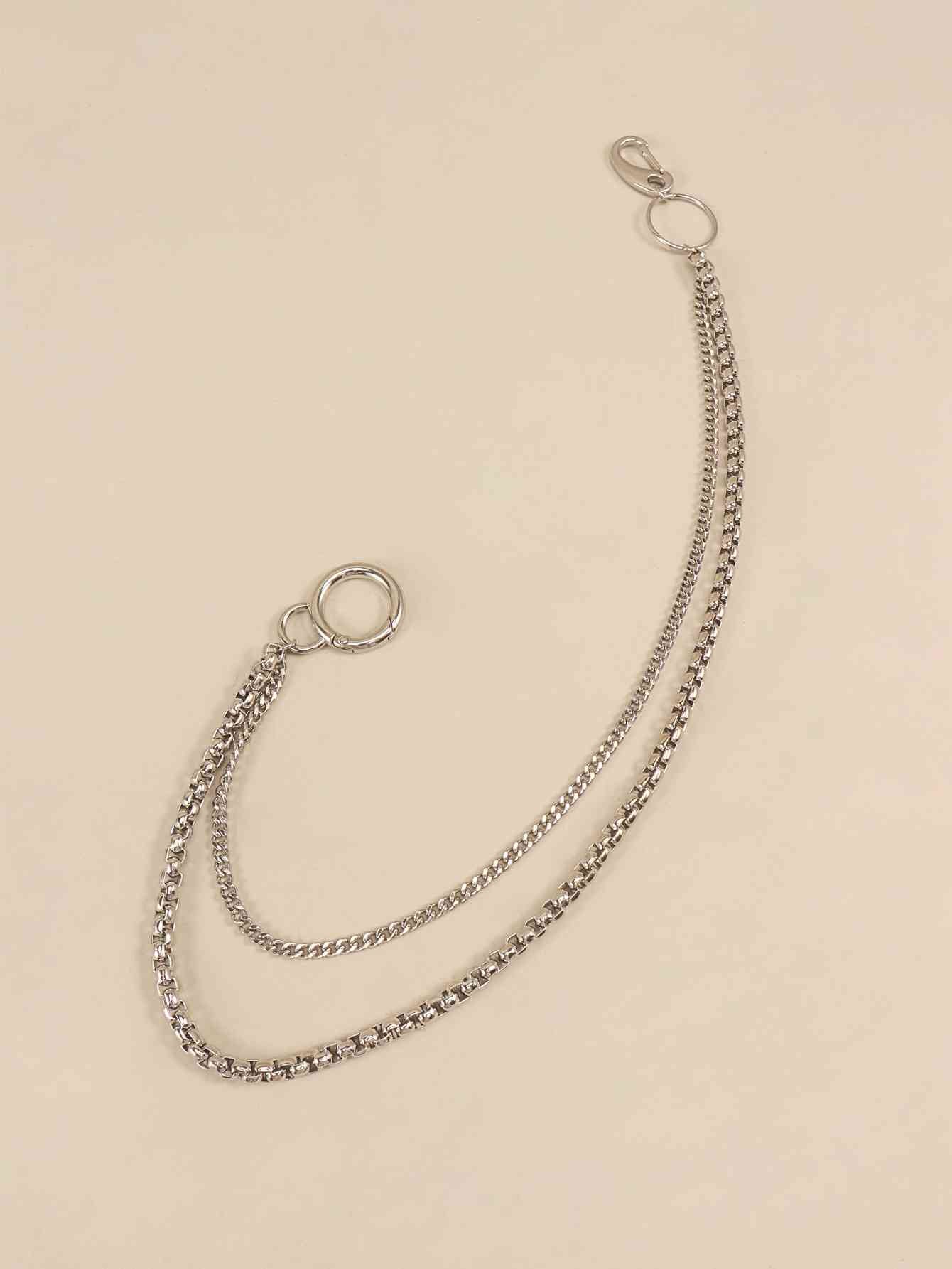 UrbanStyle Double-Layered Metal Chain Belt – Trendy Accessory for Outfit Elevation See size chart under “more details” The Fashion Celestial