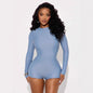High-elastic Crewneck Long-sleeve Tight-fitting Casual Sports Jumpsuit New Era Fashion LLc