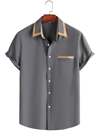 New Lightweight Casual Short-Sleeve Shirt for Men for Spring And Summer. NovaCart