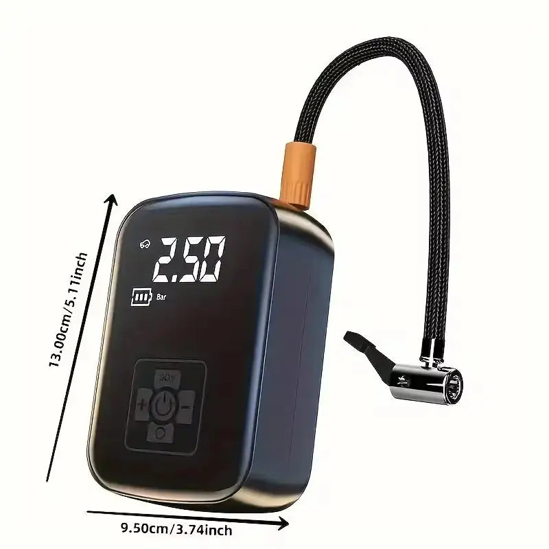 Powerful Wireless Car Air Compressor - Ultimate Electric Tire Inflator for Motorcycles, Bicycles, and More!