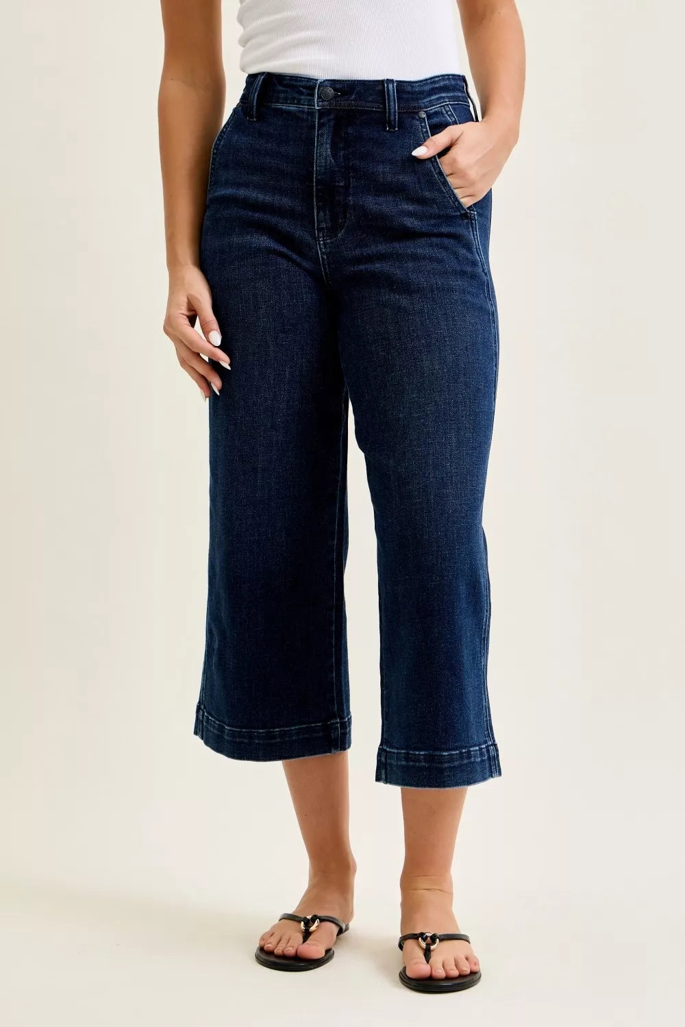 Judy Blue High Waist Ankle Wide Jeans New Era Fashion LLc
