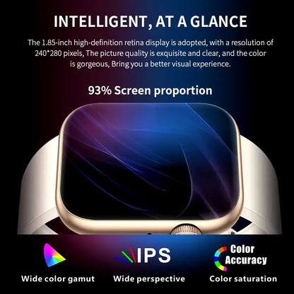 Revolutionary 2025 Smart Watch: Wireless Charging, Bluetooth Calls & Customizable Fitness Tracker for Men and Women