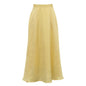 Polyester Satin Draping Yellow Skirt Grayceful LLC