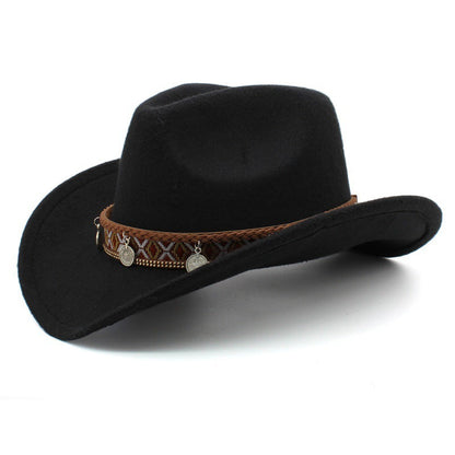 Western Charm Woolen Cowgirl Hat Country in My Heart