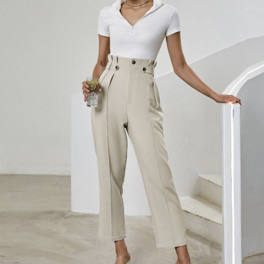 Women’s Solid Color Wide-Leg Pants FitiqueFit