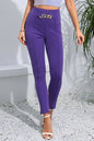 Chain Detail Slim Fit Cropped Pants See size chart under “more details” The Fashion Celestial