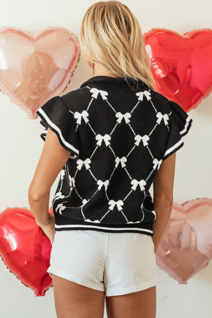 Bow Colorblock Quarter-Zip Collared Sweater Shop Style & More | Fresh Looks, Everyday Deals & Free Shipping