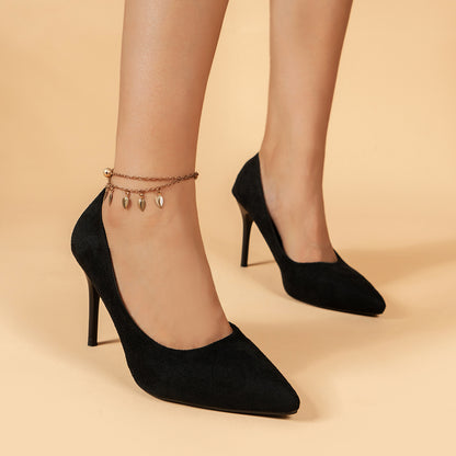 Women's Pointed Toe High Heels - Sexy Black Slip On Stiletto Court Pumps - Versatile Dress Heels - For Women - Suitable for Parties, Weddings & Night Out - Perfect Gift for Fashionistas NovaCart