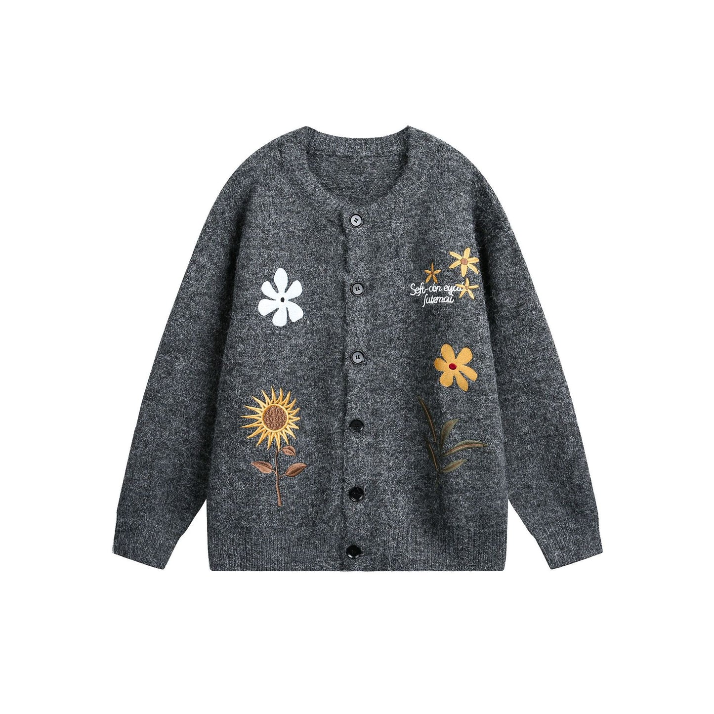 Women’s Retro Floral Embroidered Cardigan Sweater FitiqueFit