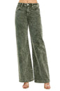 RISEN Full Size High Rise Wide Leg Corduroy Jeans Plus Size Garden Naked Curves