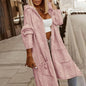 Women's Textured Hooded Longline Jacket FitiqueFit