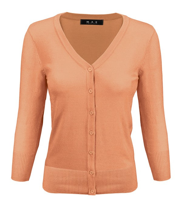 V-Neck Button Down Knit Cardigan Sweater Shop Style & More | Fresh Looks, Everyday Deals & Free Shipping