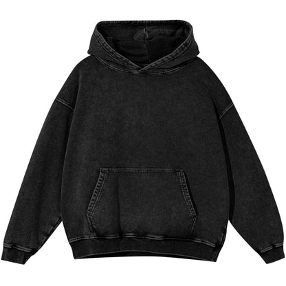 BINTEHGS Mens Oversized Hoodie Vintage Acid Wash Hoodie Baggy Cotton Hooded Sweatshirts Unisex Distressed Pullover Streetwear(BlackS) New Era Fashion LLc