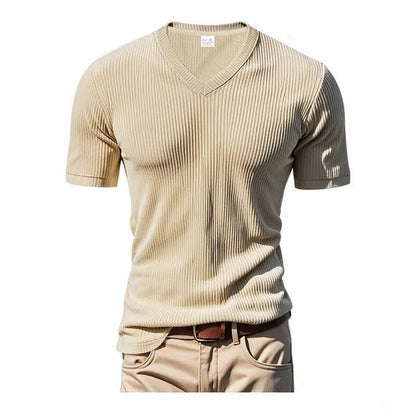 Loose Casual Men's V-neck Short Sleeve SnagBag
