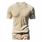 Loose Casual Men's V-neck Short Sleeve SnagBag
