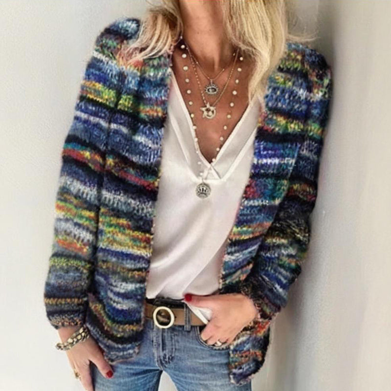 Women's Colorful Long Sleeve Cardigan FitiqueFit
