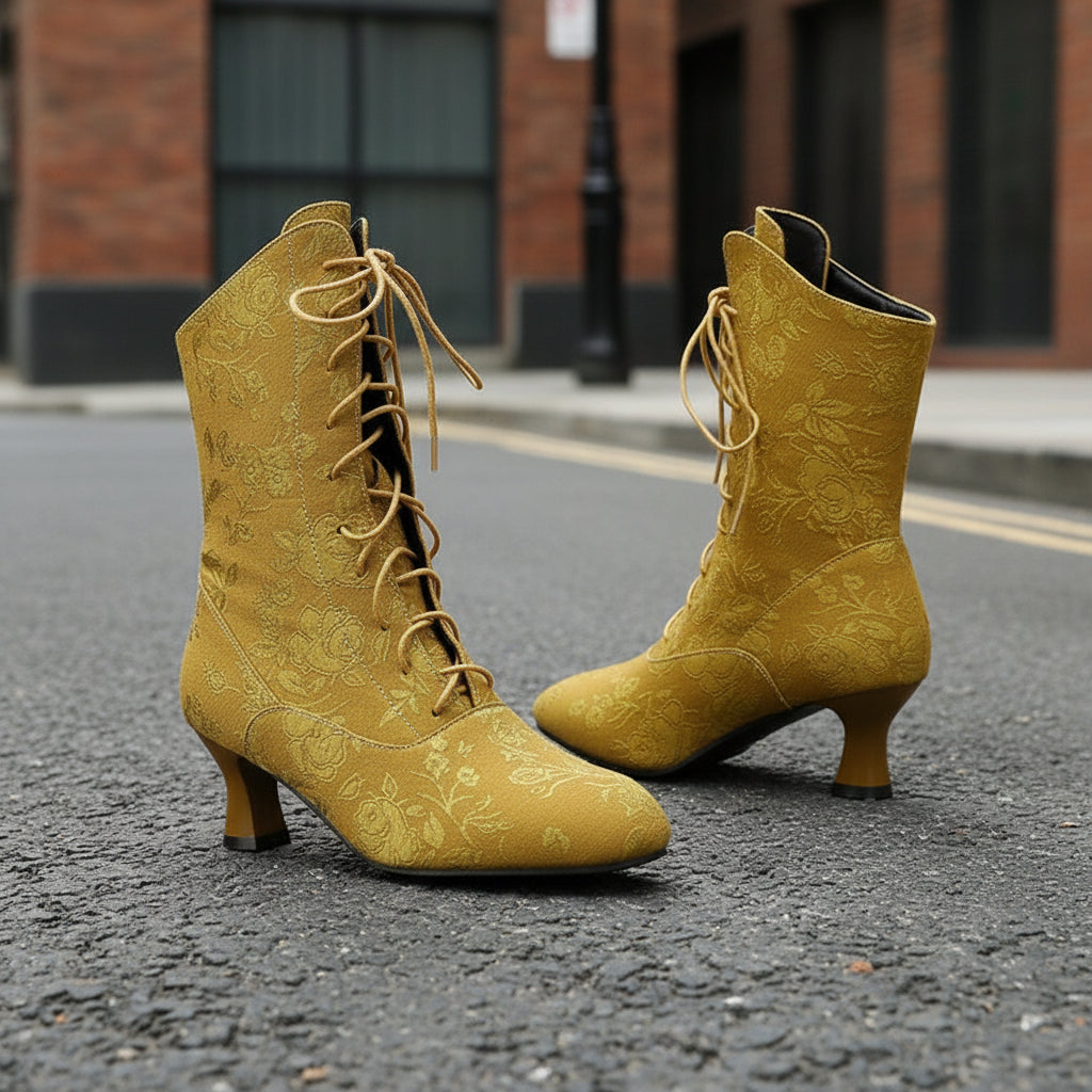 Women’s Pointed-Toe Kitten-Heel Boots | Autumn Winter Chic FitiqueFit