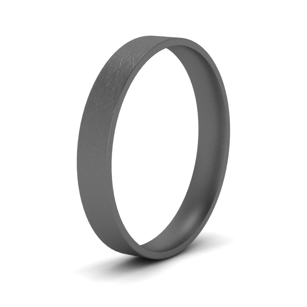 Ice Textured Mens 5mm Comfort Fit Wedding Band Fascinating Diamonds