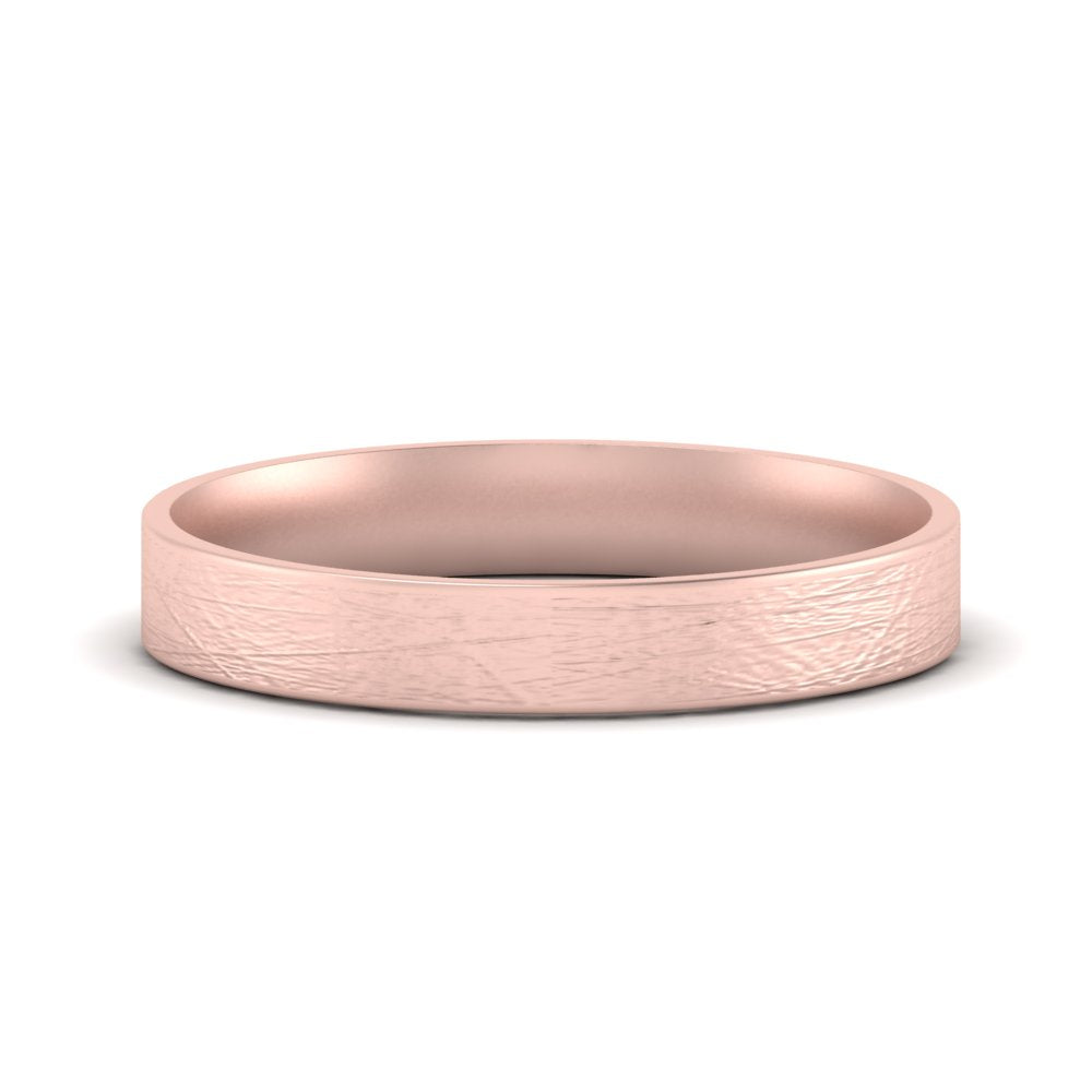 Ice Textured Mens 5mm Comfort Fit Wedding Band Fascinating Diamonds
