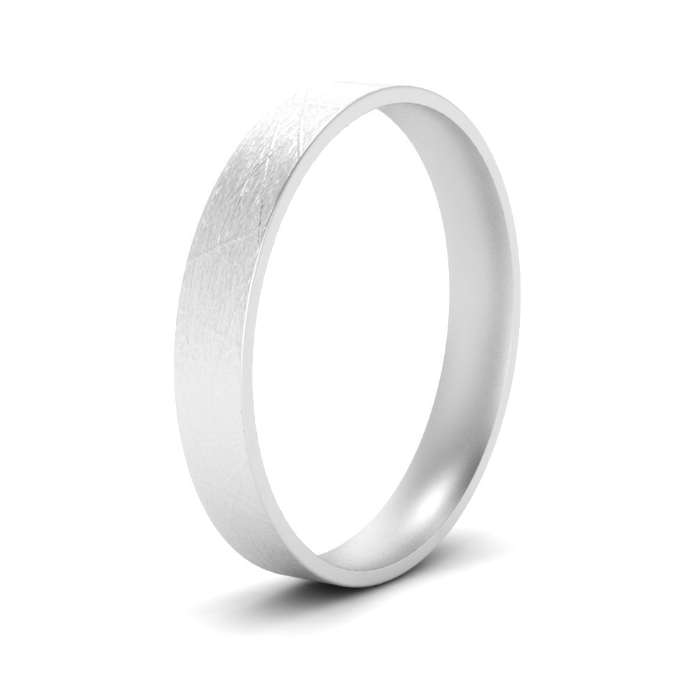 Ice Textured Mens 5mm Comfort Fit Wedding Band Fascinating Diamonds