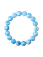 Dominican Larimar Crystal Oceanic Patterns Bracelet