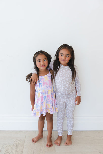 Madelyn - Twirl Dress Blush Lotus