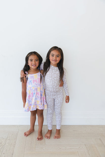 Madelyn - Twirl Dress Blush Lotus