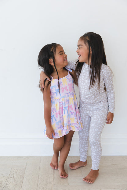 Madelyn - Twirl Dress Blush Lotus