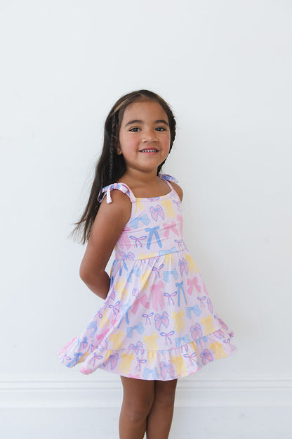 Madelyn - Twirl Dress Blush Lotus