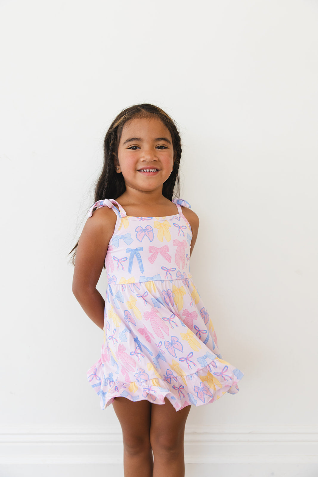 Madelyn - Twirl Dress Blush Lotus