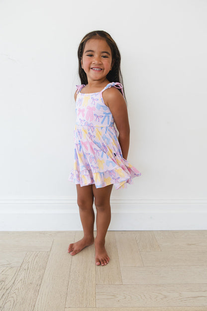 Madelyn - Twirl Dress Blush Lotus