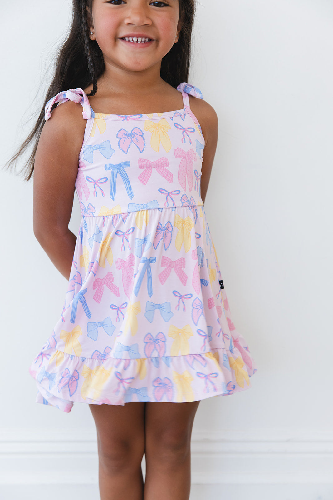 Madelyn - Twirl Dress Blush Lotus