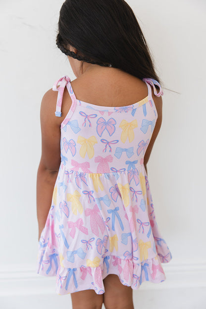 Madelyn - Twirl Dress Blush Lotus