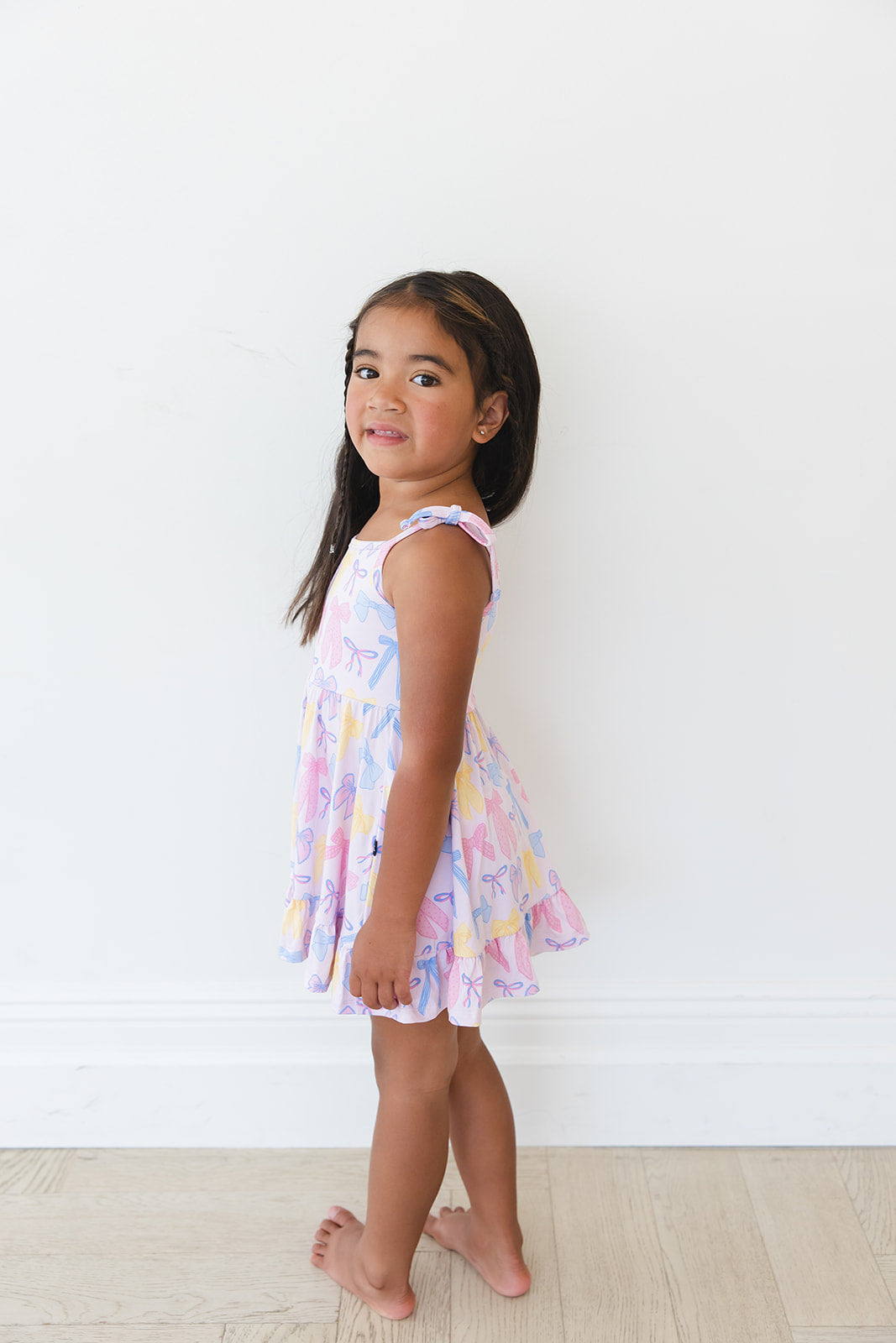 Madelyn - Twirl Dress Blush Lotus