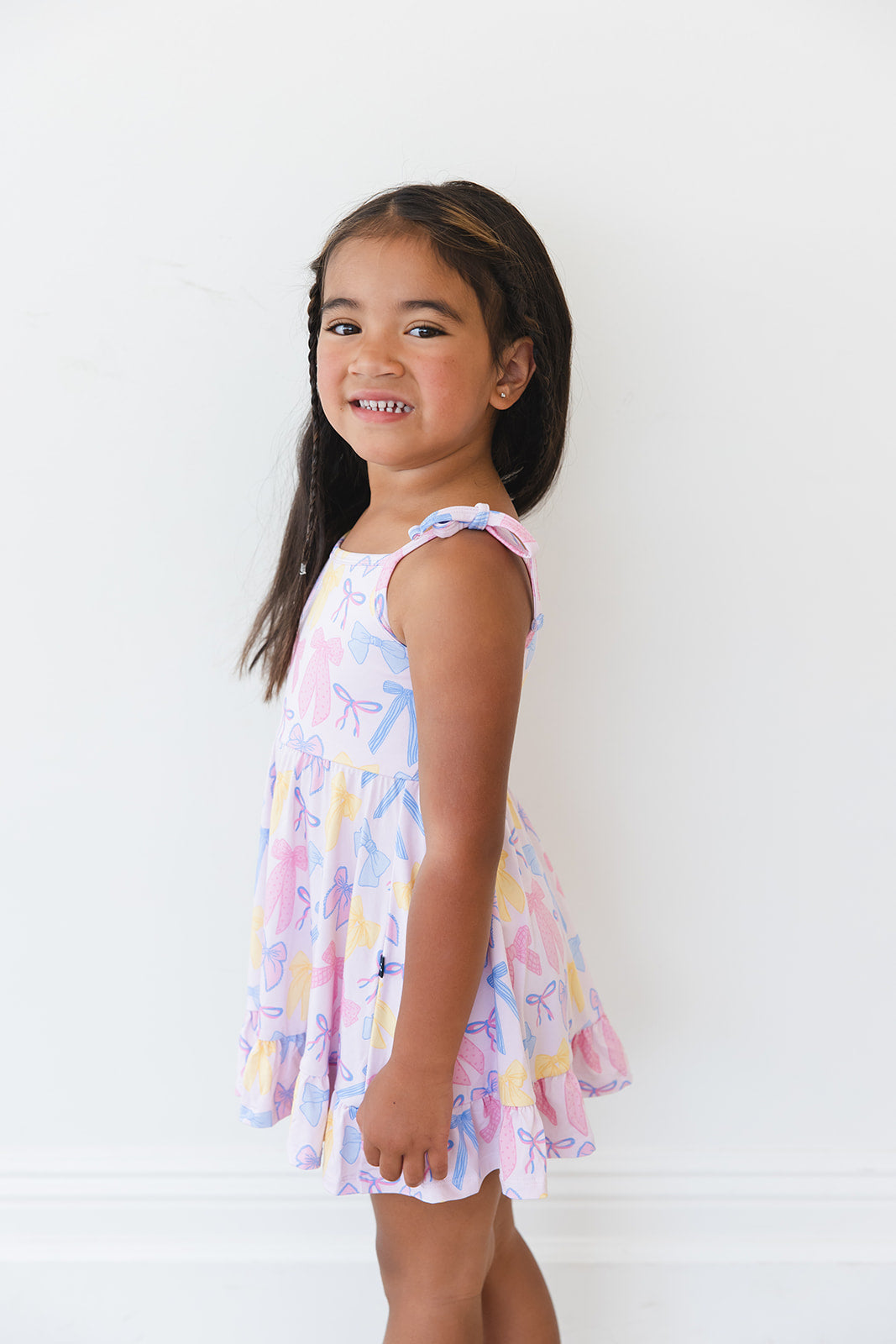 Madelyn - Twirl Dress Blush Lotus