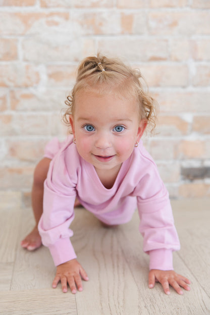 Ballet Pink - Cloud Terry Bubble Sweatshirt Blush Lotus