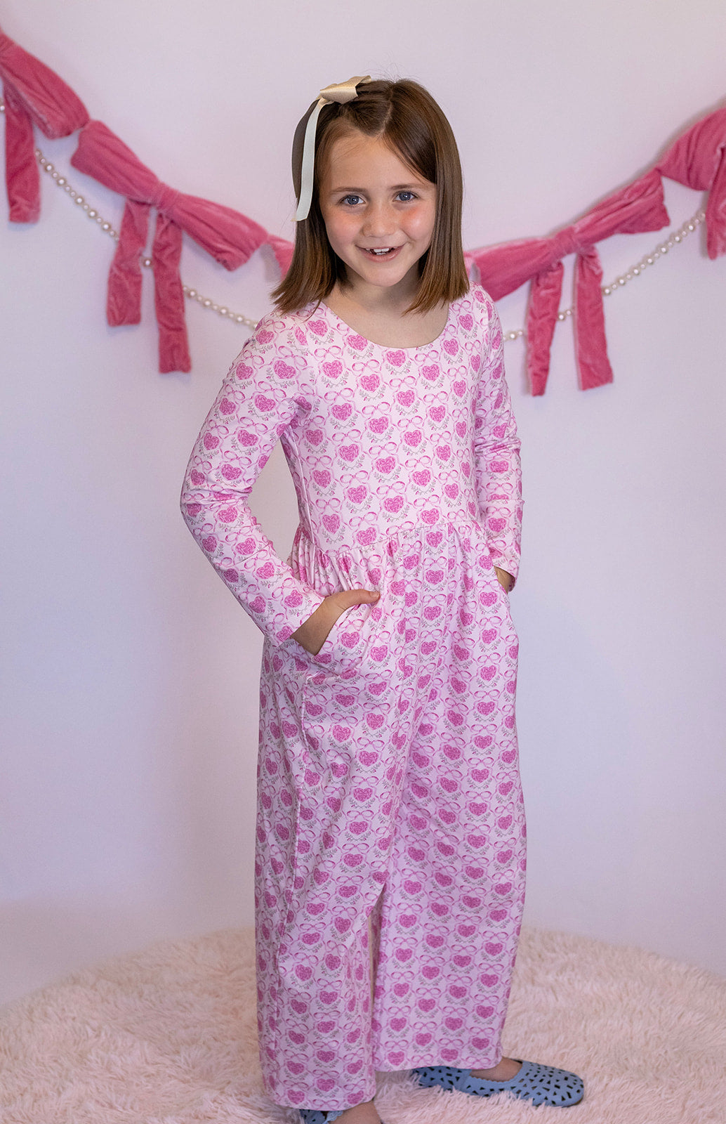 Caroline Leggy Romper - Rosie Hearts and Ribbons Always In Bloom Clothing Co